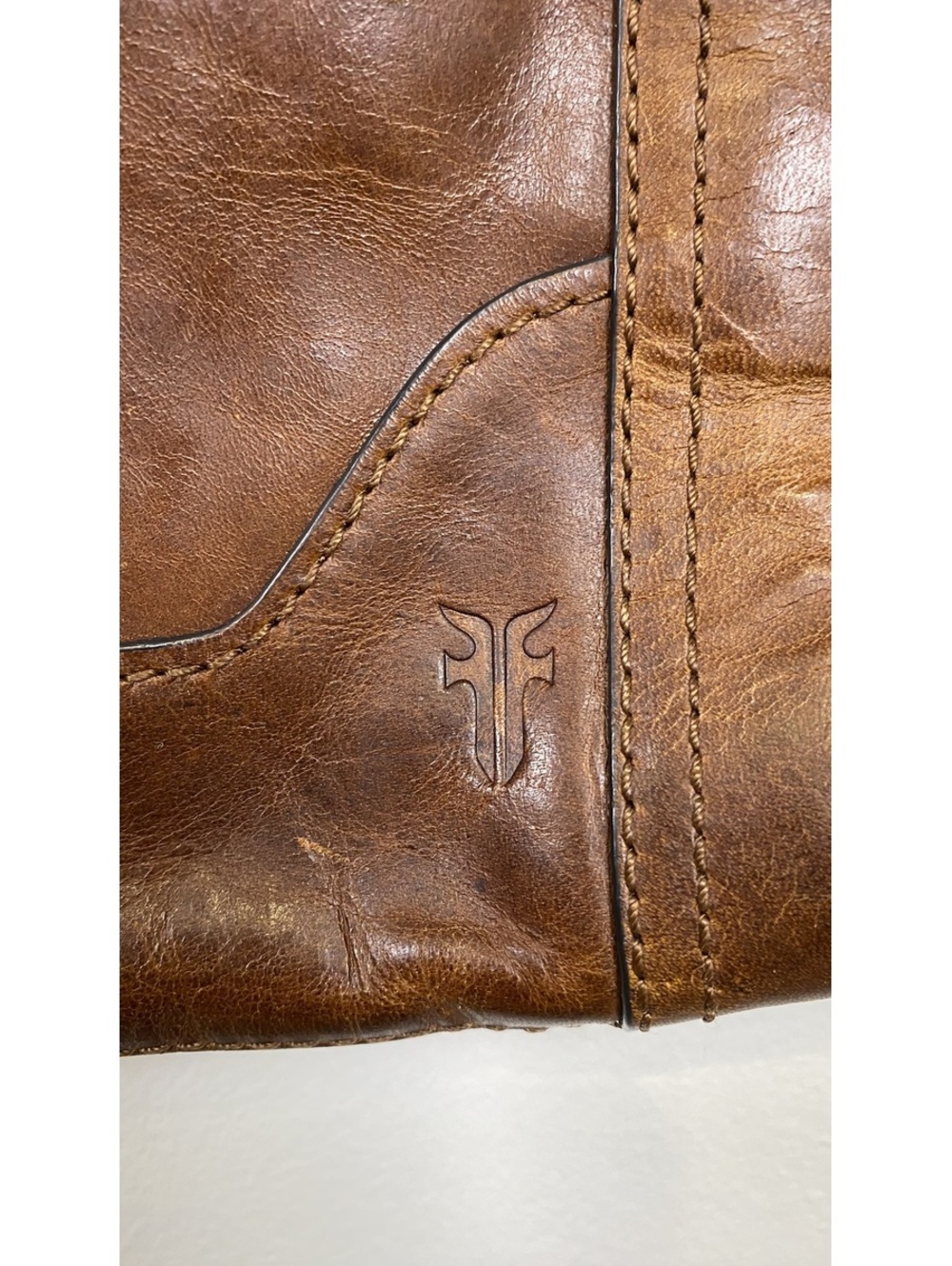 Frye Brown Leather Adjustable Strap Crossbody Bag